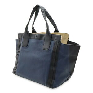Chloe Navy tote black Blue handbag leather Allison bag
